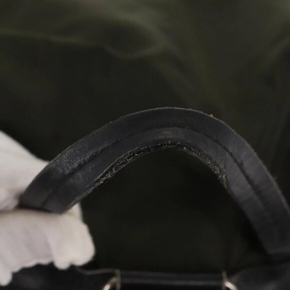 PRADA Backpack Nylon Khaki Silver - Picture 7 of 15